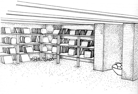 Reconstruction of Archive Room L.2769 of the Royal Palace G, 24th cent. BC 