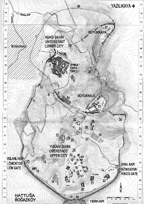 Plan of Hattuša