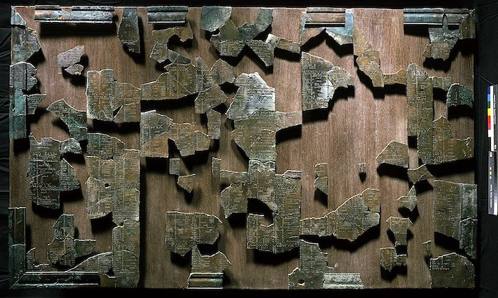 Calendar from Coligny (Ain), 2nd cent. A.D. (RIG III). 