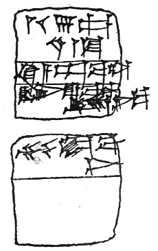 Administrative document on a clay tablet from Umma