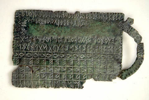 Tablette d’écriture avec inscription votive provenant d’Este
